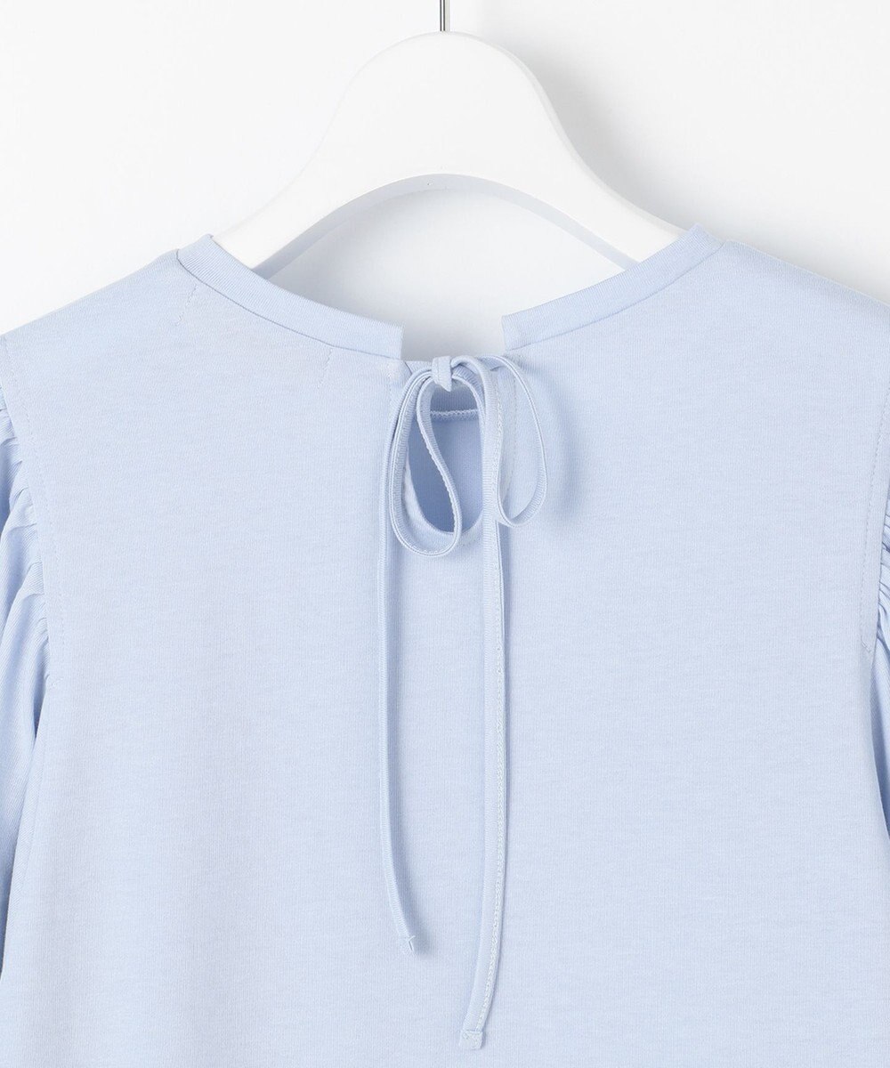 Feroux 【UVケア】バックリボンボリュームスリーブ Tシャツ 