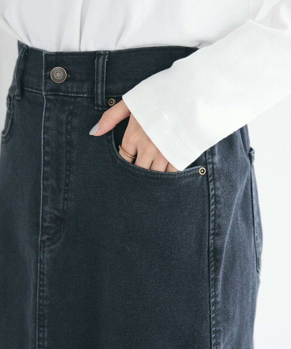 CRAFT STANDARD BOUTIQUE 裏起毛デニムＡラインスカート 