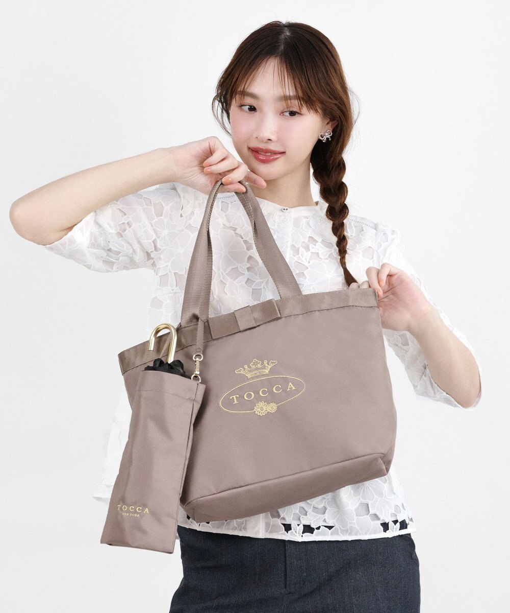TOCCA 【A4サイズ対応・撥水・サスティナブル素材】LOGO RAIN 2SET BAG バッグ 