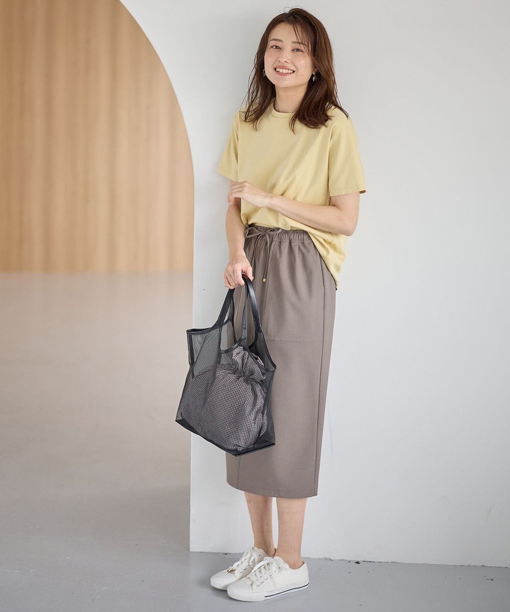 ANY 【セットアップ可能/UVケア/接触冷感/ストレッチ】イージーケアタイトスカート 