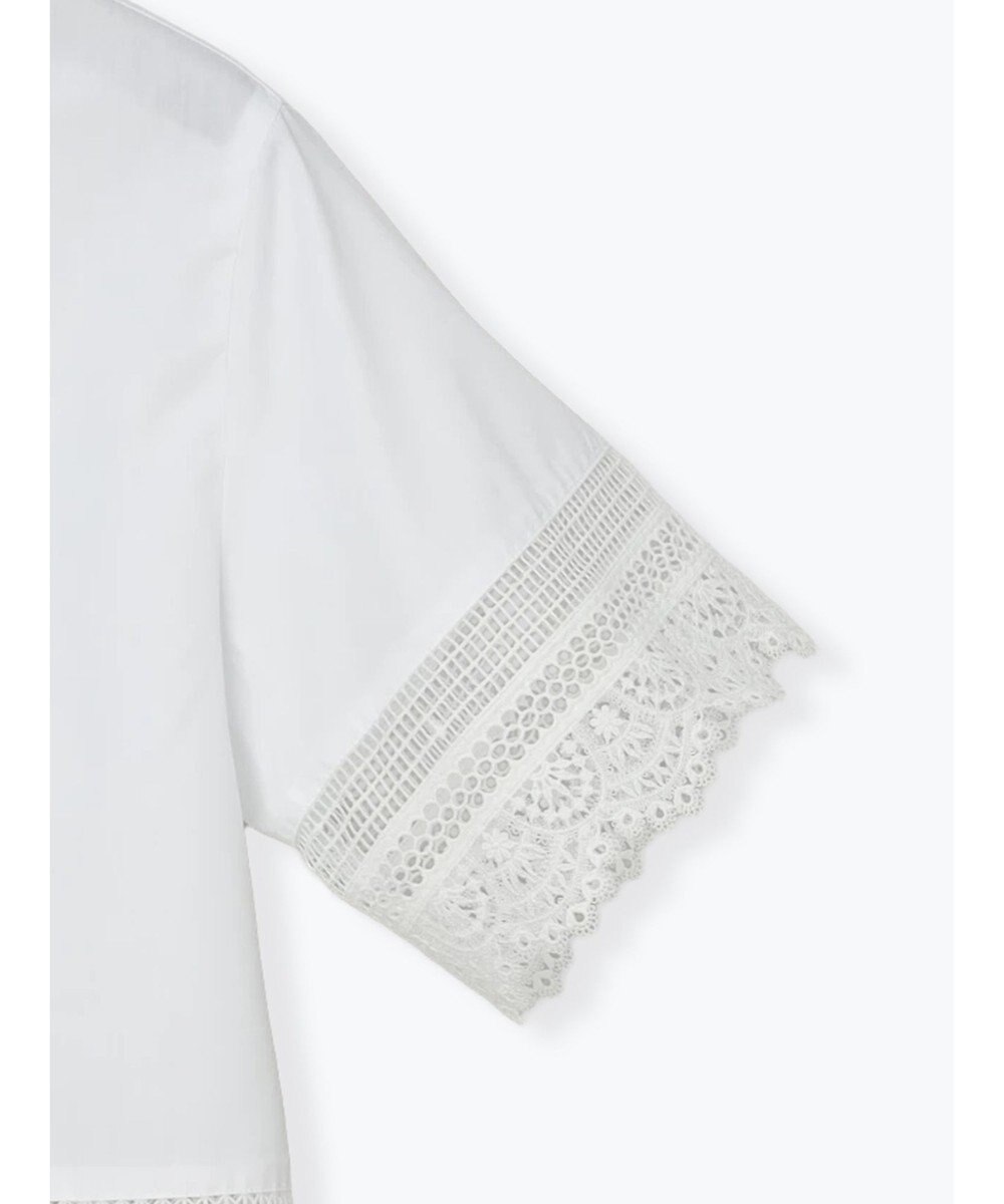 Te chichi レースヘムクロップトシャツ 