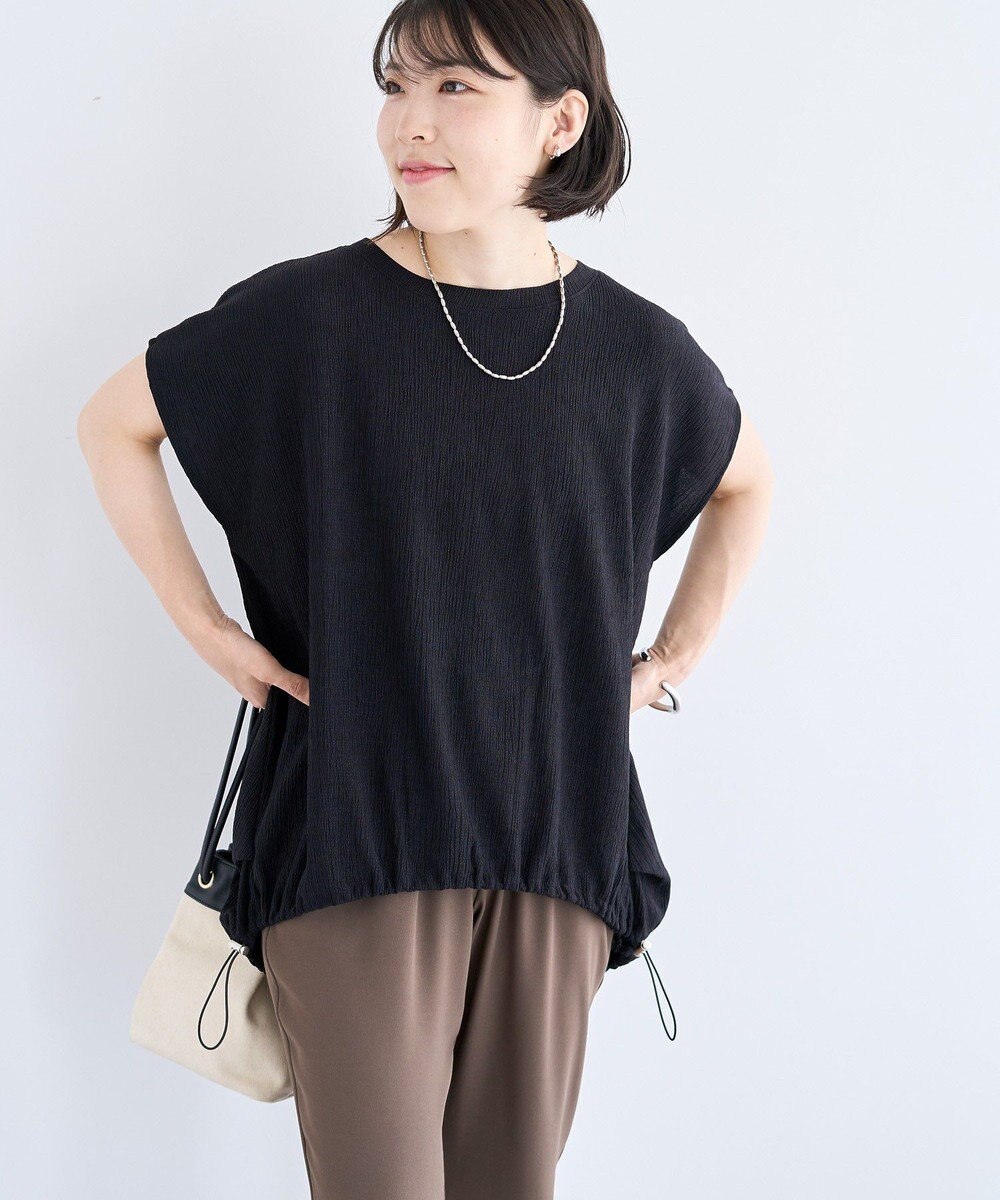 Green Parks 表面カット裾ドロストプルオーバー 