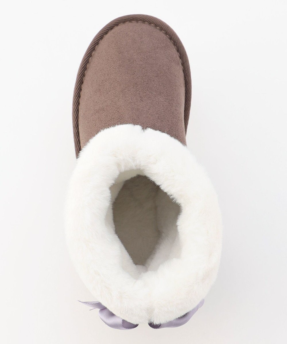 ANY KIDS リボンフェイクムートンブーツ 