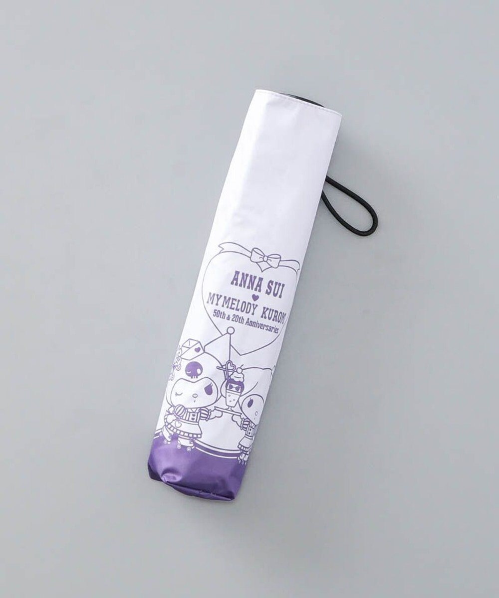 AURORA 【 ANNA SUI（アナ スイ）】マイメロディ&クロミ 晴雨兼用傘（折りたたみ傘）シルエット 