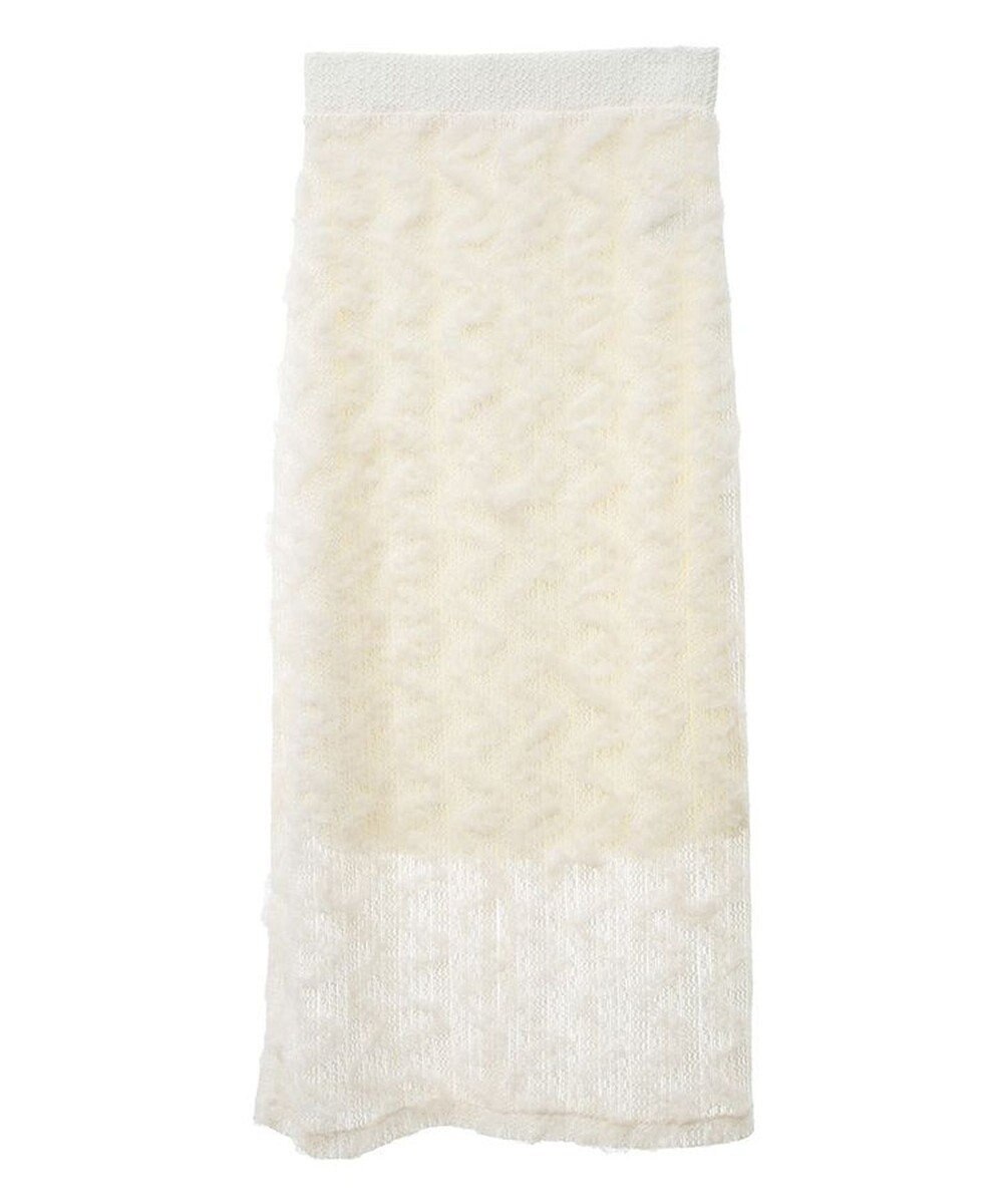 Green Parks チュールフリルＩラインスカート 