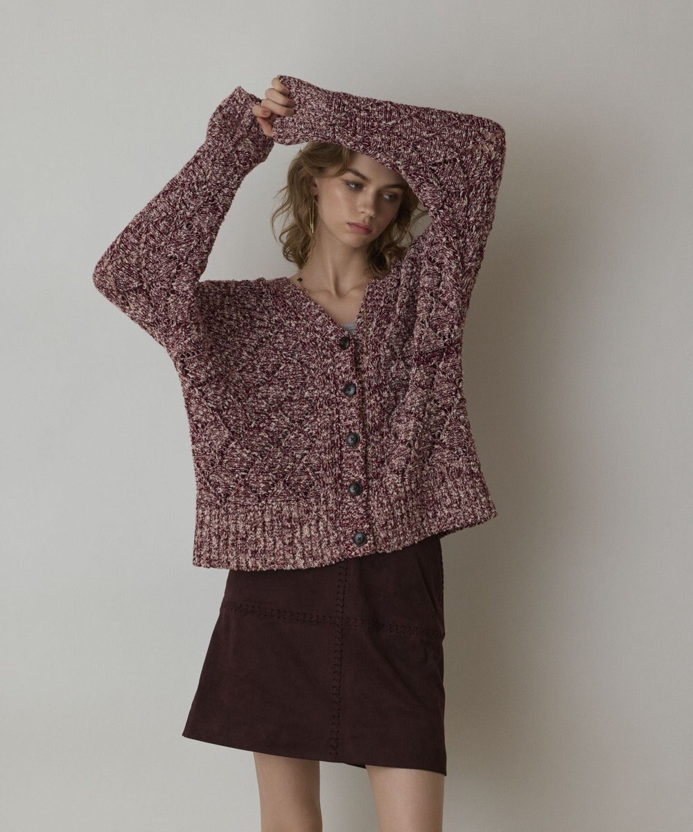 GRACE CONTINENTAL オーバーニットカーディガン 