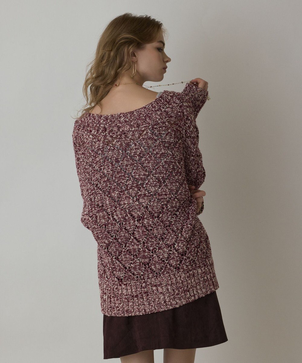 GRACE CONTINENTAL オーバーニットカーディガン 