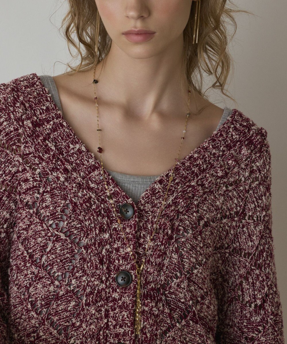 GRACE CONTINENTAL オーバーニットカーディガン 