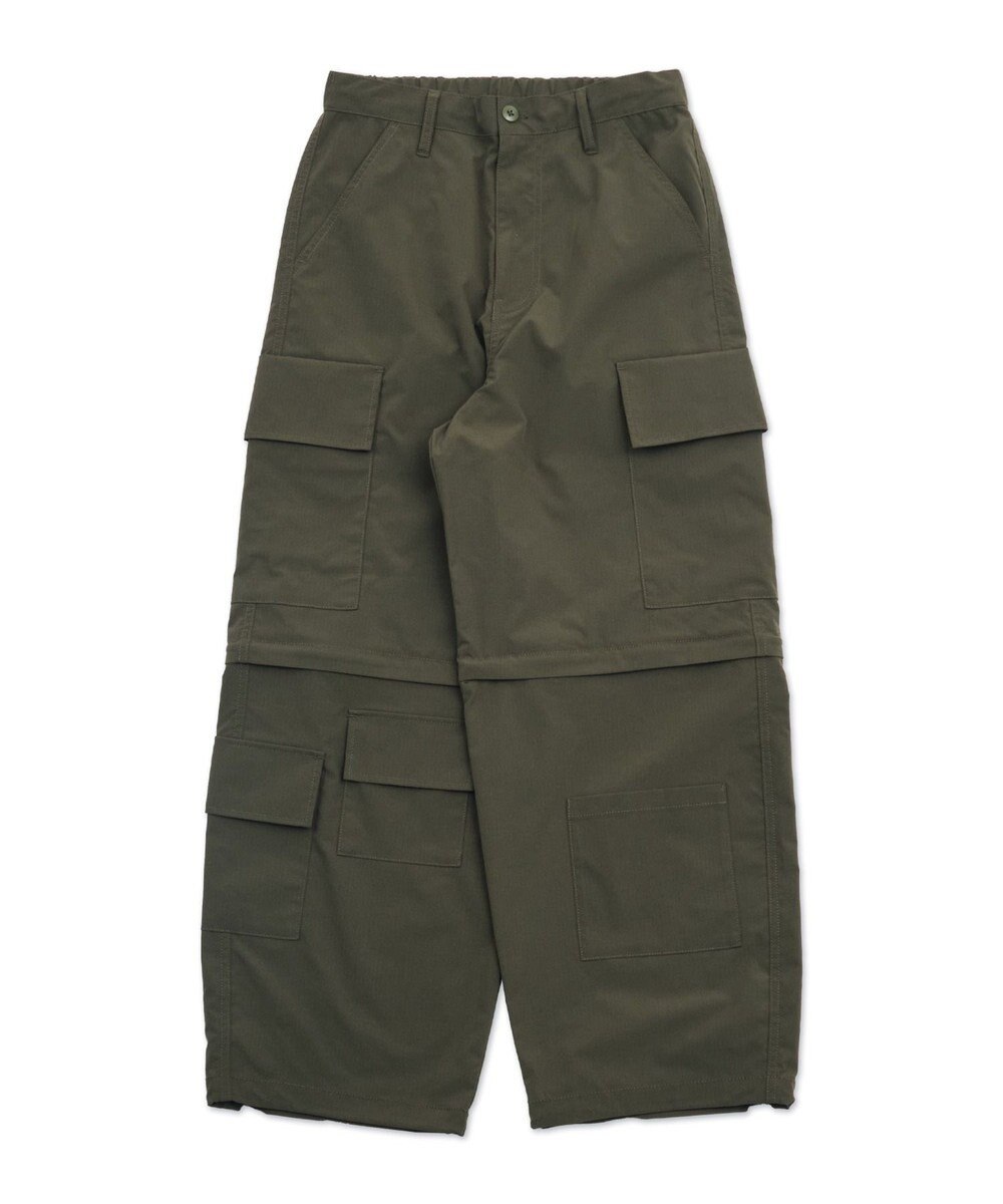 WEGO 【MLサイズ展開】2WAYリップストップカーゴパンツ 