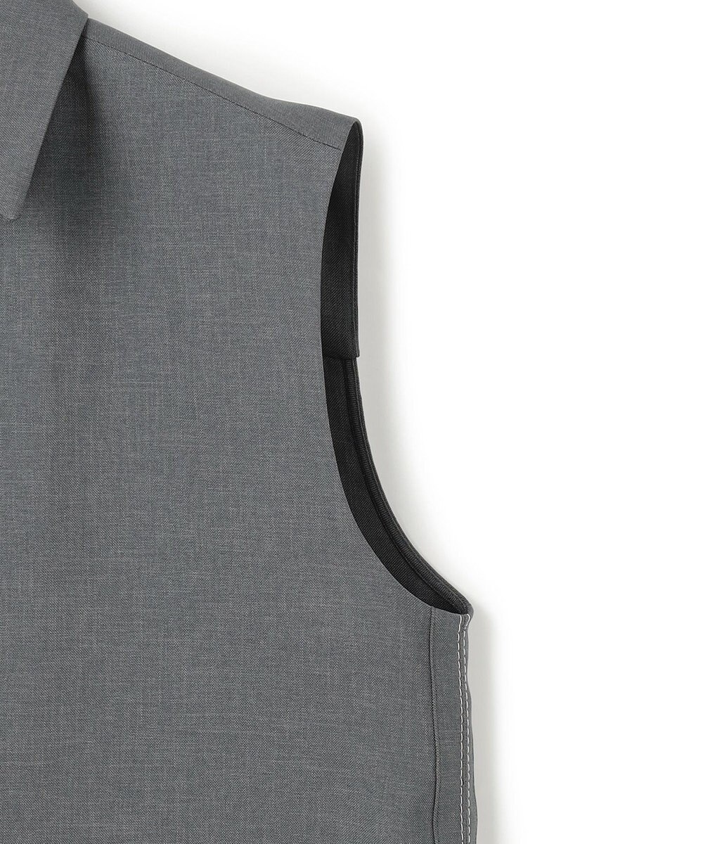 ICB 【WEB＆一部店舗限定】SerikaWorsted ノースリーブスキッパーブラウス 