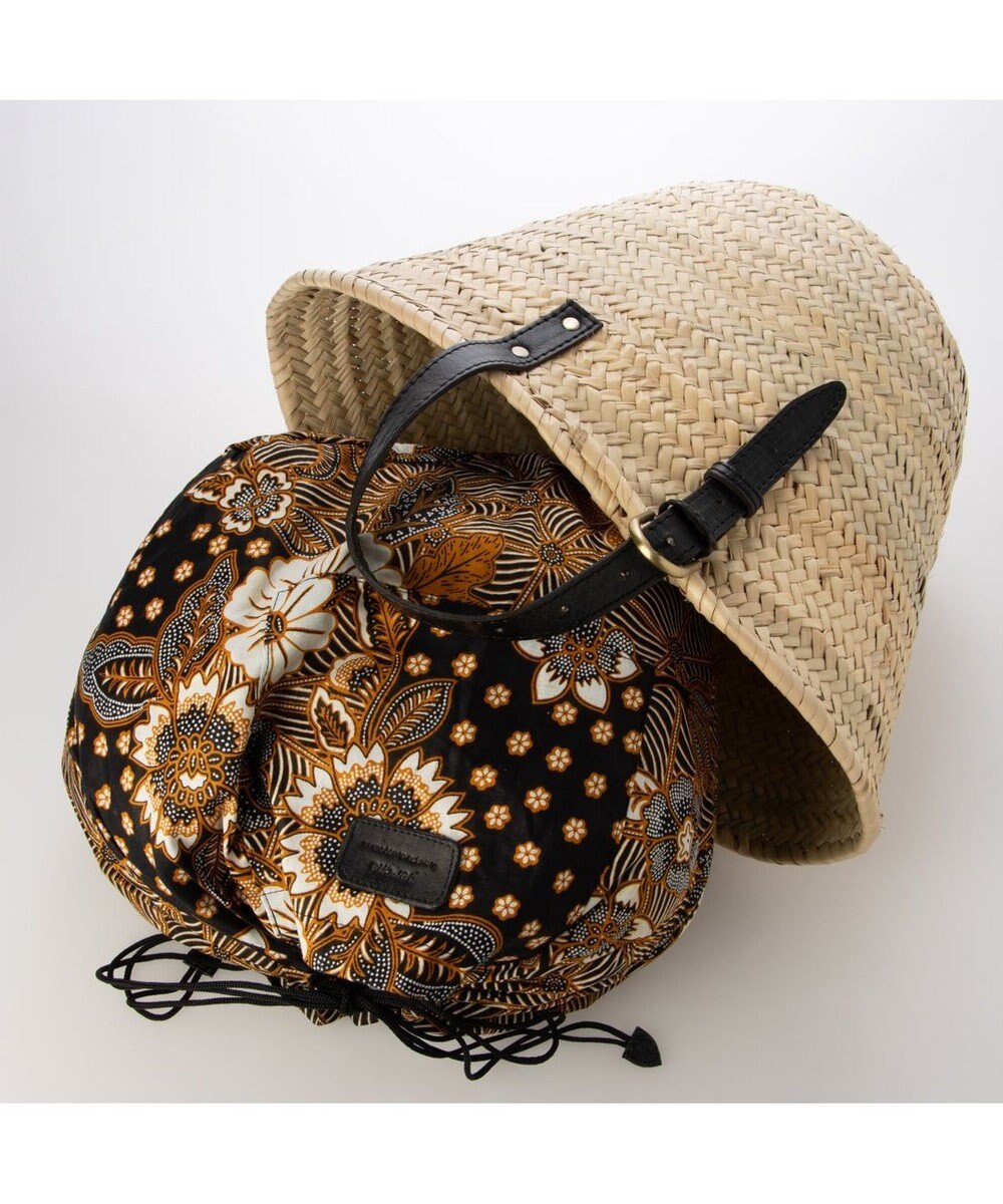 UNBILLION ペルケ perche / モロッコカゴ・牛革・バティック柄ドロストＬ 