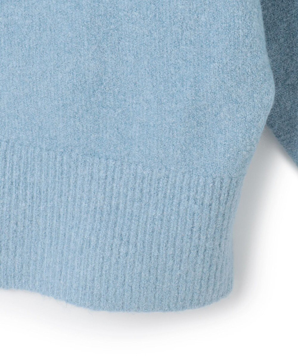 UNFILO 【前後着用 可能】ふわふわニット 2WAY パールボタンカーディガン 