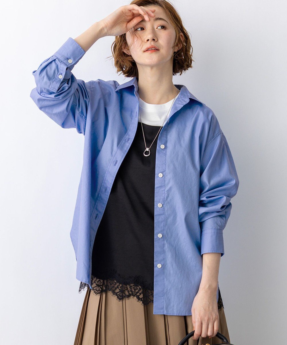 23区 【一部先行予約/VERY掲載】CANCLINI シャーティング ベーシックシャツ 