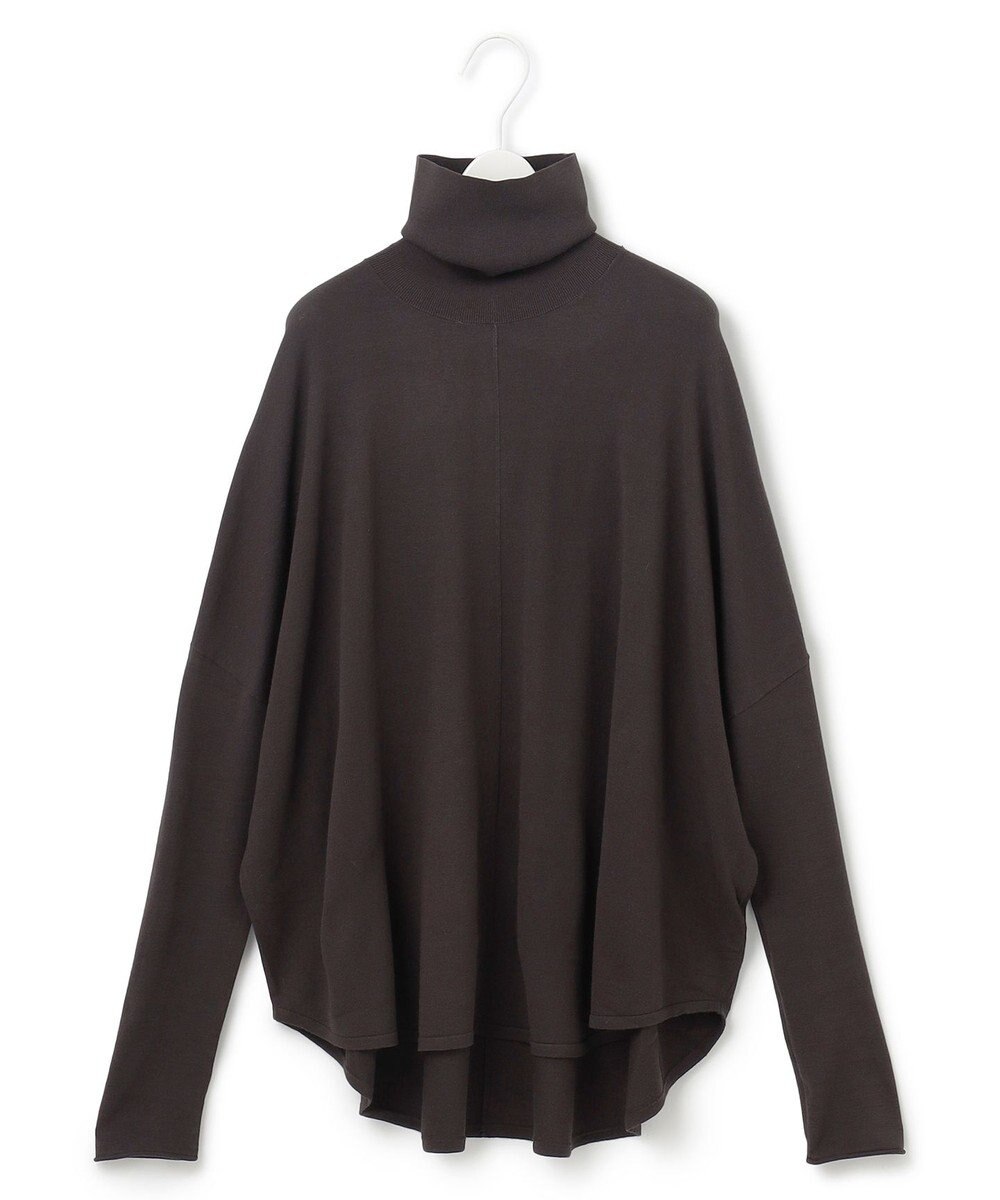 ICB 【洗える】ヴィスコースワイド ハイネックプルオーバー 