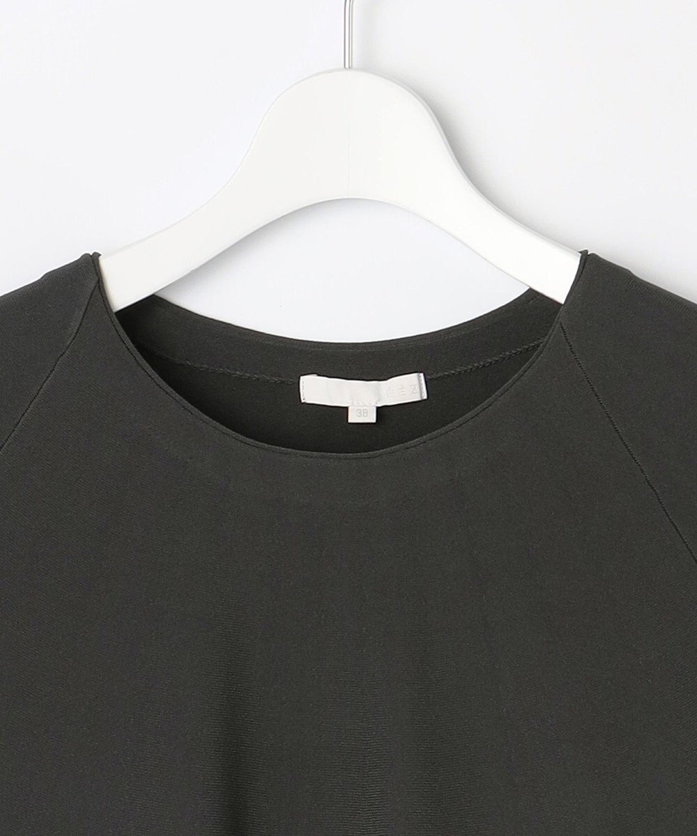 自由区 S 【接触冷感・UVカット・洗える】クレープストレッチAライン ニット 