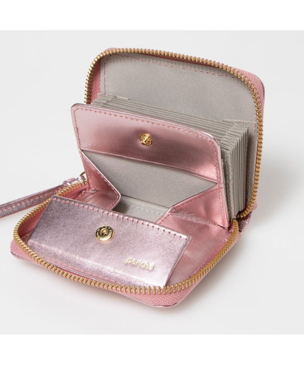 UNBILLION ペルケ perche / レザーメッシュ・ジャバラカードウォレット 