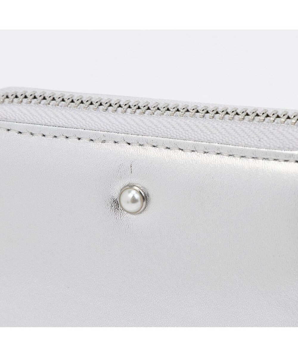 UNBILLION ペルケ perche / パール調ストラップ・ジャバラカードウォレット 