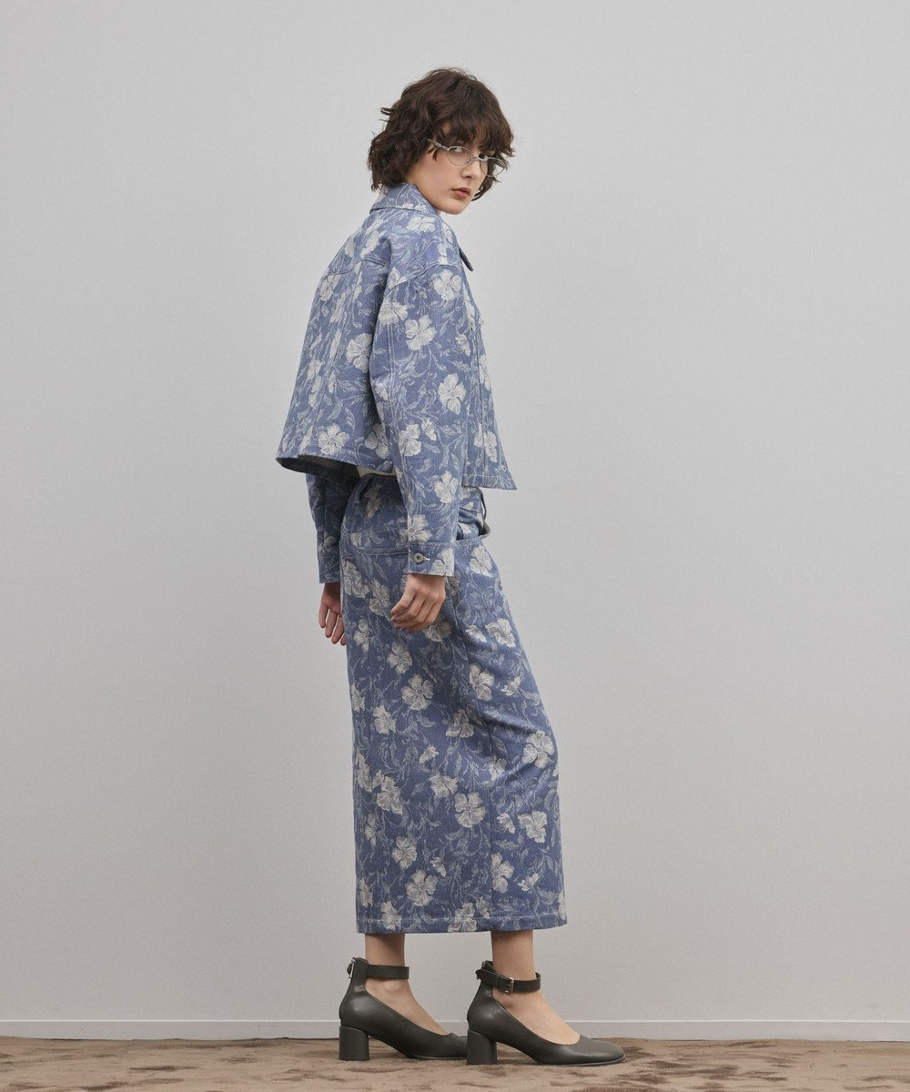 GRACE CONTINENTAL ボタニカルジャガードジャケット 