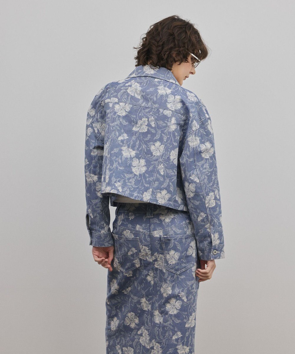 GRACE CONTINENTAL ボタニカルジャガードジャケット 