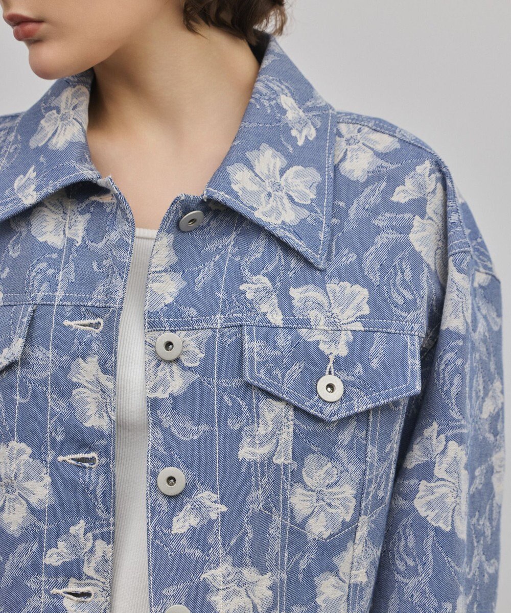 GRACE CONTINENTAL ボタニカルジャガードジャケット 