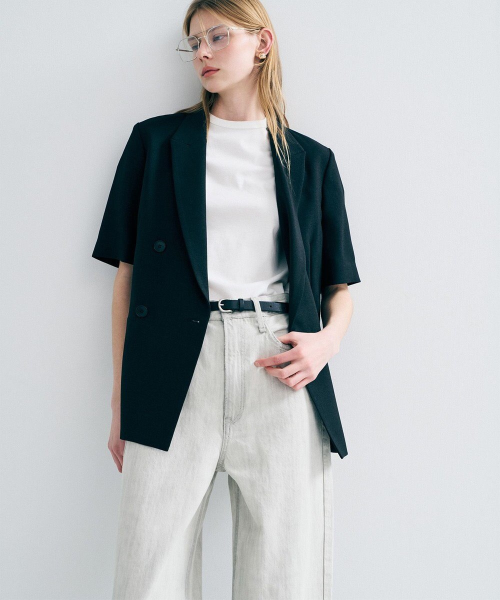 uncrave ウォッシャブルドライサップ ハーフスリーブジャケット 