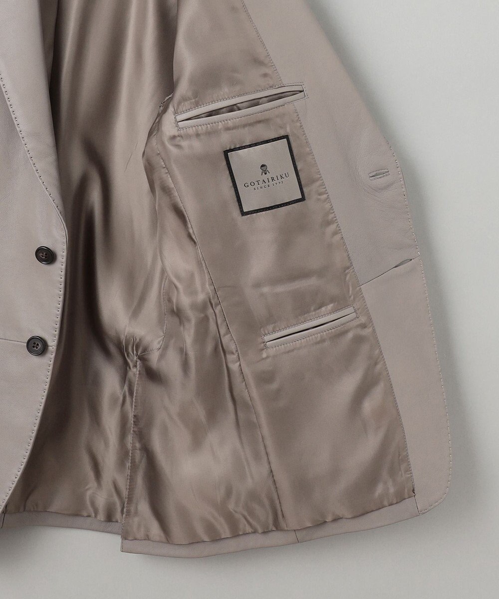 GOTAIRIKU 【24AW新作】シープレザー レザーテーラードジャケット 