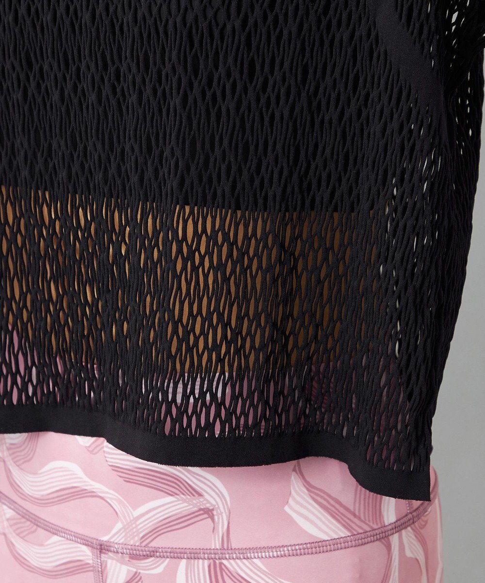 Chacott 【ノーソーイングニット】ランダムメッシュニットTシャツ 