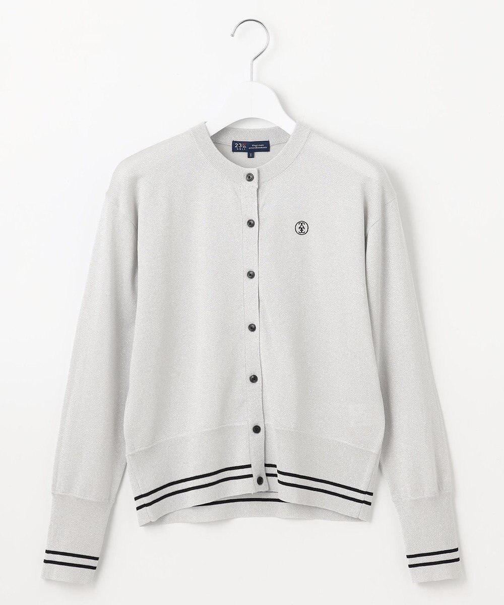 23区GOLF 【WOMEN】シーズン問わず着用可能なラメニットカーディガン 