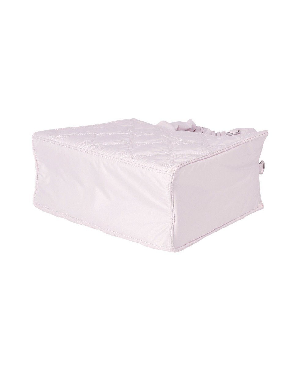 Maison de FLEUR ギャザーハンドル2Wayリボンキルティングトート 