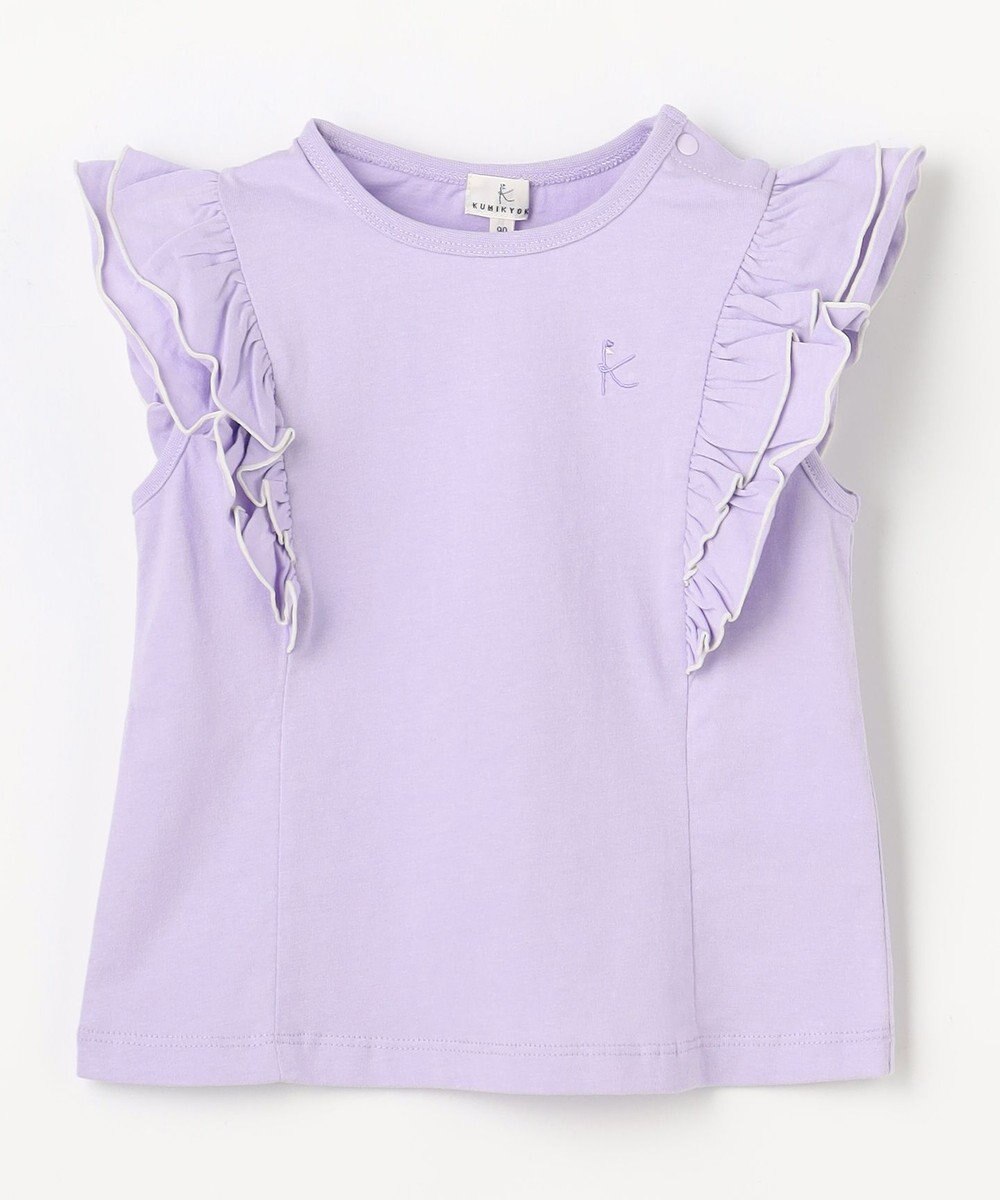 組曲 KIDS 【80-100㎝】 フルールフリルTシャツ 