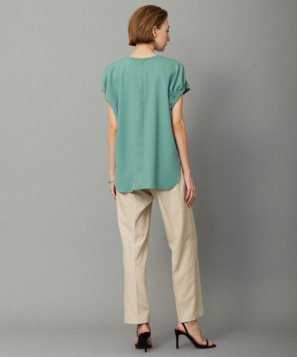 ICB 【洗える】FluidBackSatin ラウンドヘムプルオーバー 