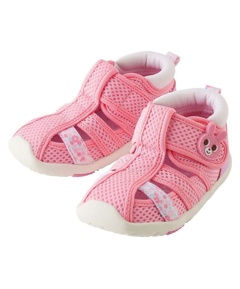 MIKI HOUSE HOT BISCUITS 【13-17cm】ダブルラッセル 水抜けセカンドサンダル 