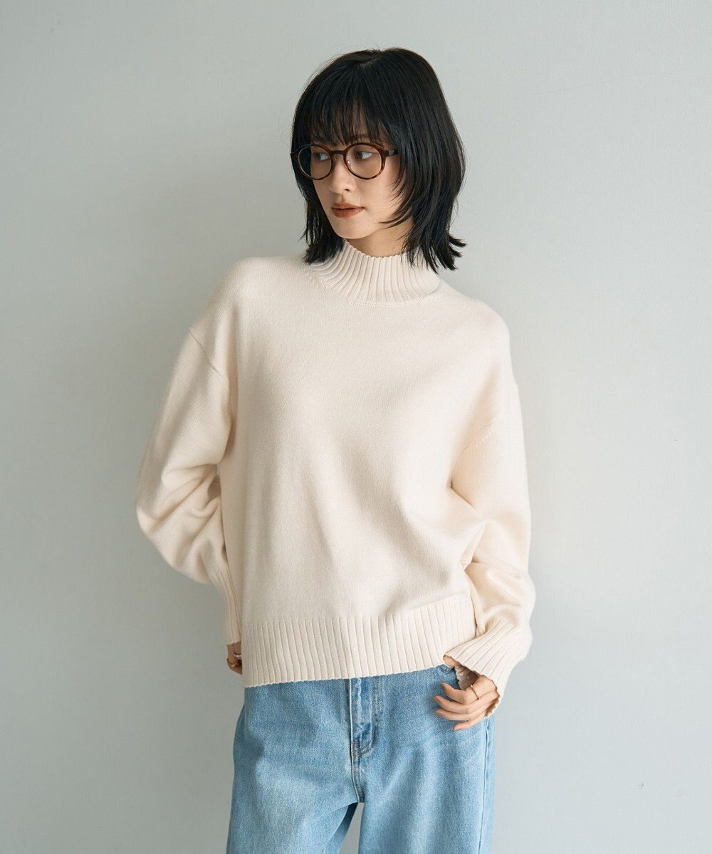 YECCA VECCA ワイドリブニット 