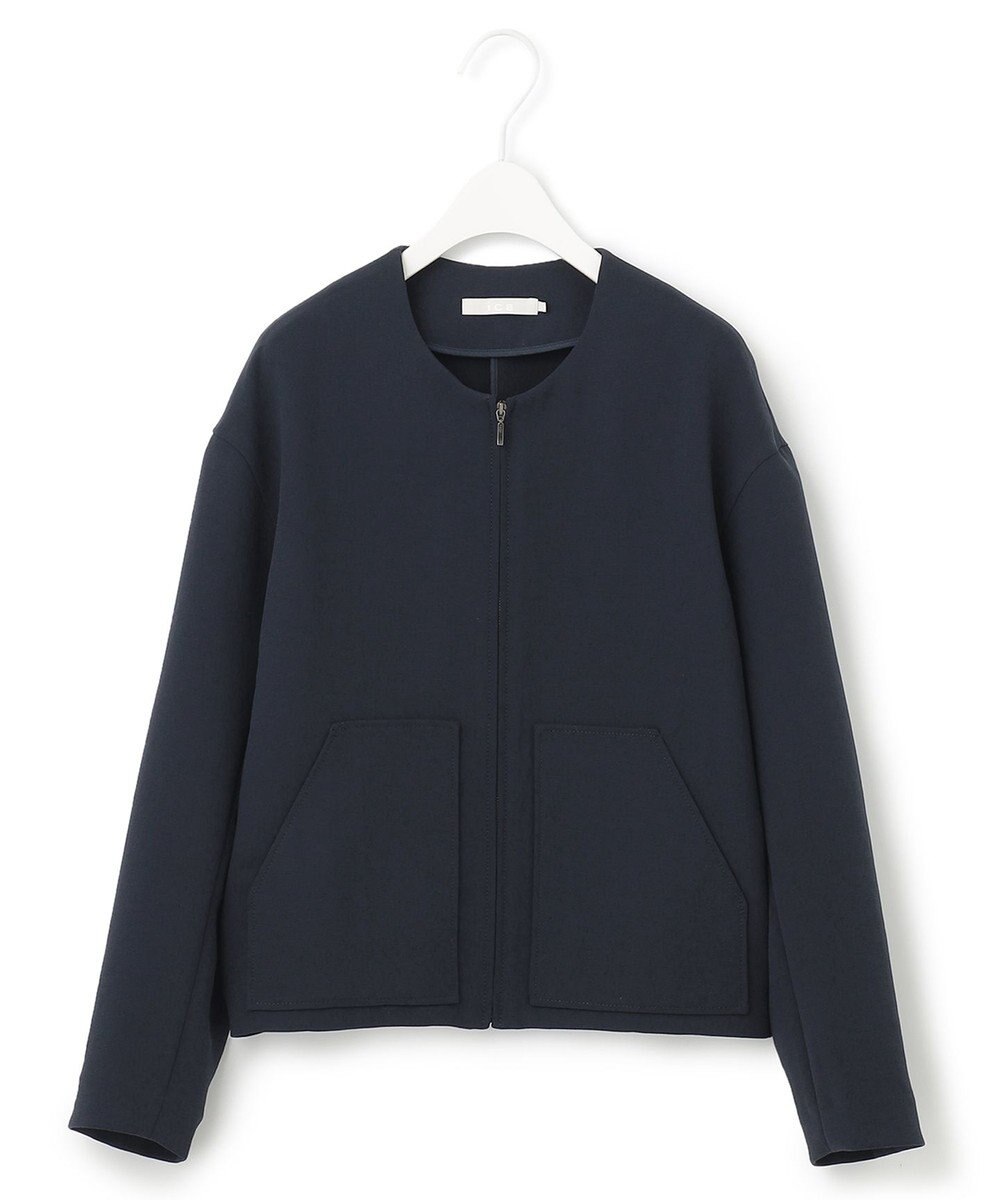 ICB L 【洗える】 ダブルクロスクレープ ブルゾン 
