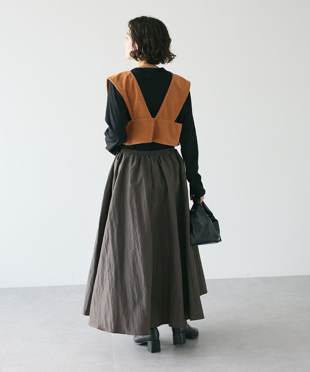 CRAFT STANDARD BOUTIQUE ナイロンワークギャザースカート 