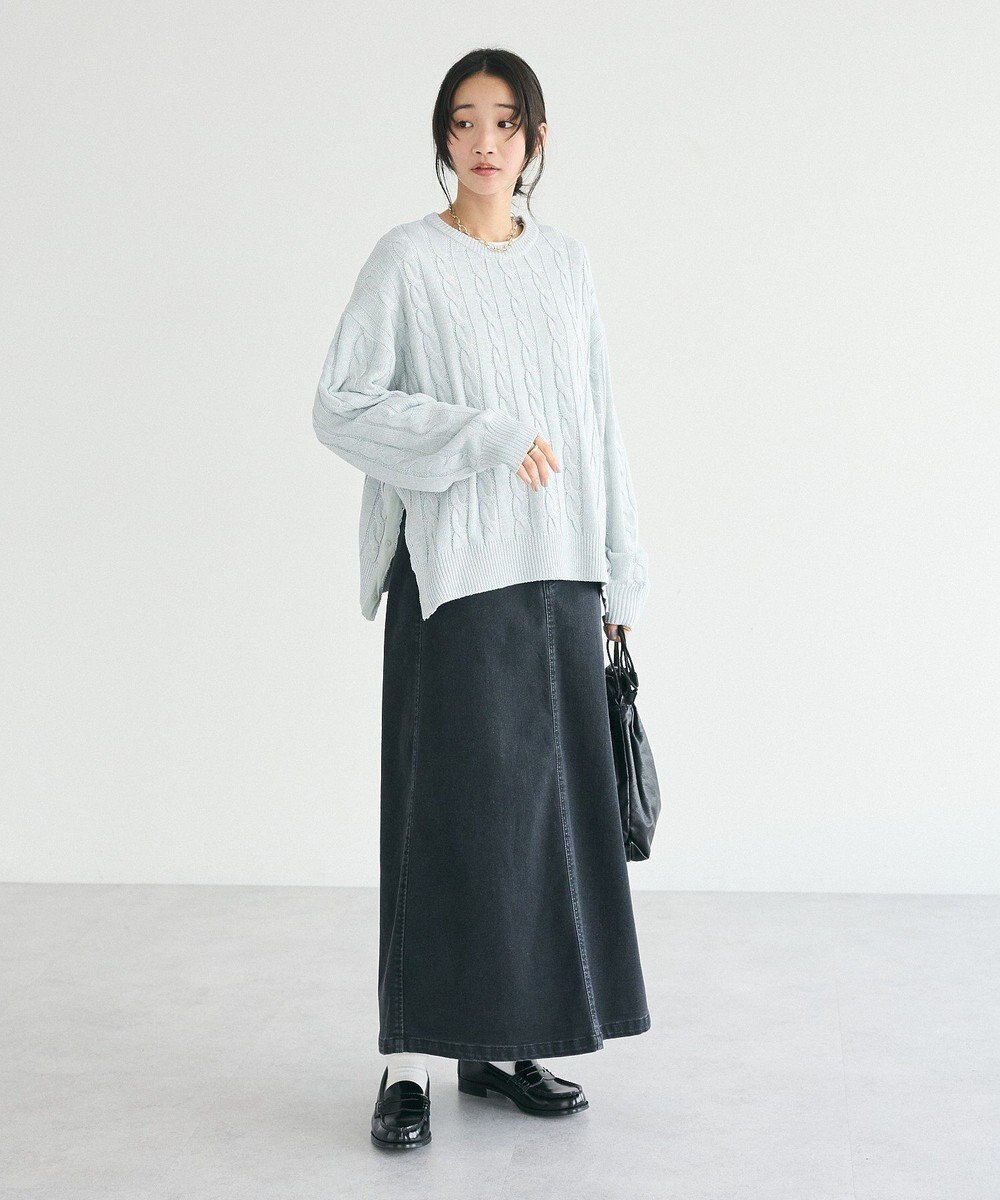 CRAFT STANDARD BOUTIQUE 裏起毛デニムＡラインスカート 