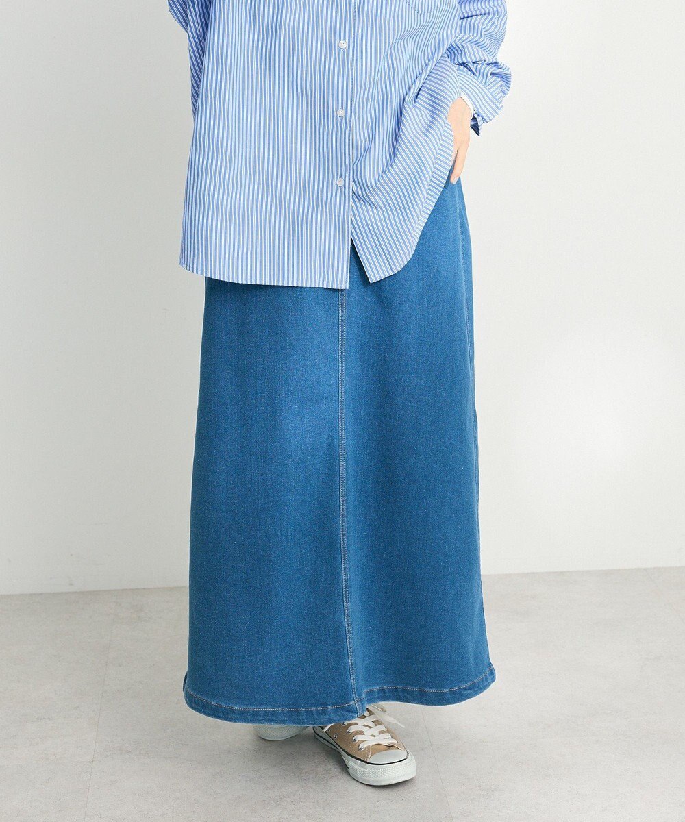 CRAFT STANDARD BOUTIQUE 裏起毛デニムＡラインスカート 