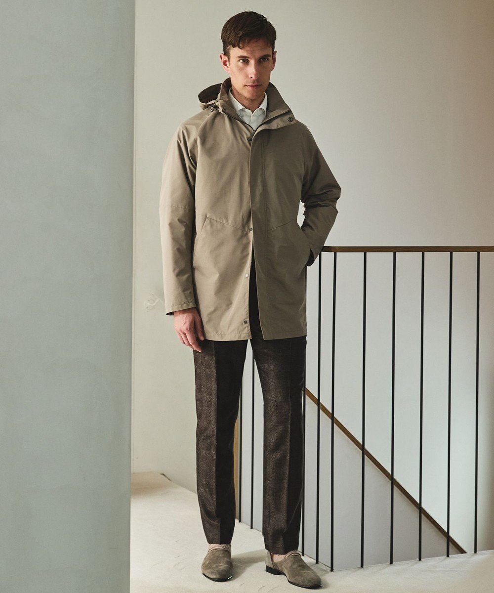 GOTAIRIKU ダウンライナー装着可【仕事で着用可】メランジシャンブレー スプリングブルゾン(26年モデル) 