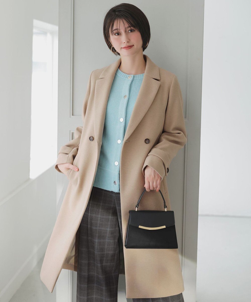 ANY SIS S ウールライクロング チェスターコート 