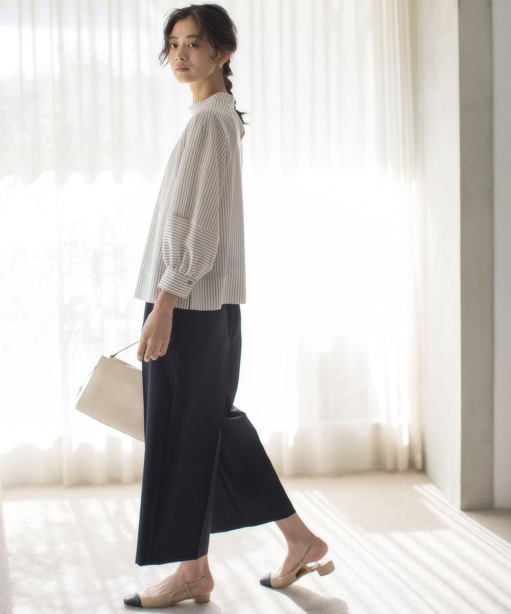 組曲 L 【ストレッチ・イージーケア】オシャクロス ガウチョパンツ 