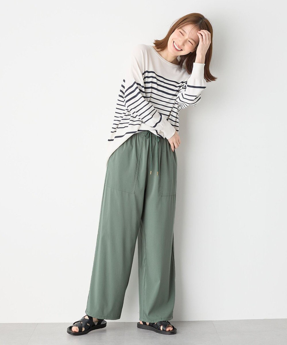 ANY L 【洗濯機可能/接触冷感/UVケア/イージーケア】清涼リラックスパンツ 