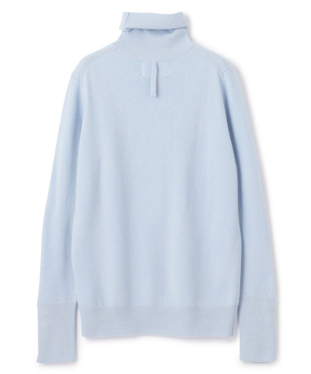 BEIGE， 【WEB限定・洗える】ALSACE / パール釦タートルネックウールニット 