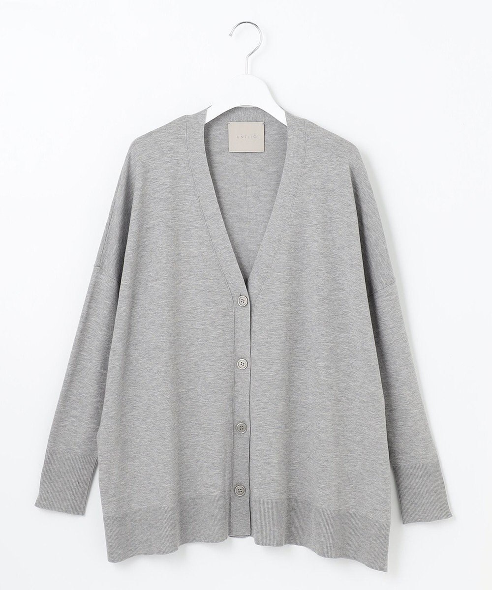 UNFILO スタイルアップニット カーディガン 