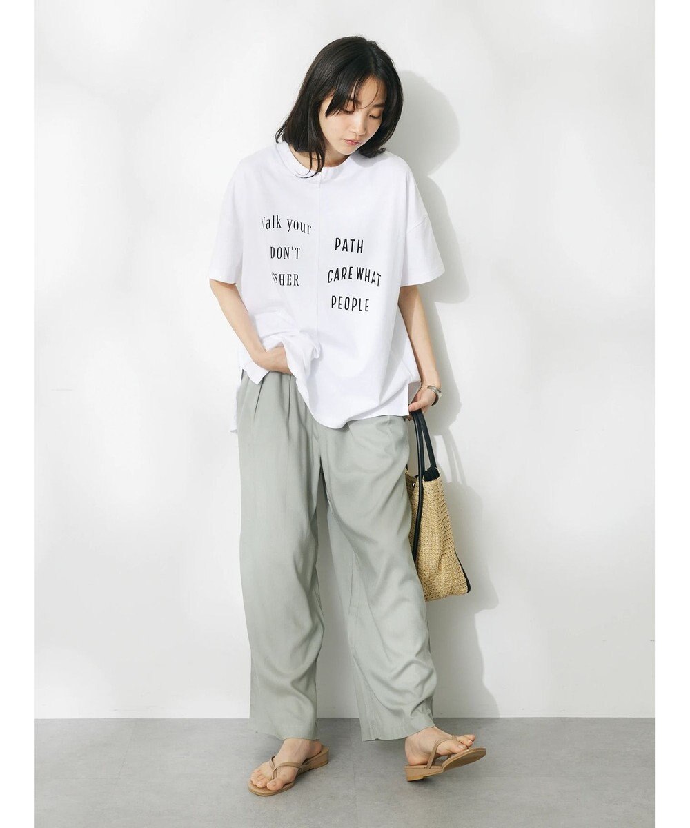 CRAFT STANDARD BOUTIQUE レーヨンワイドパンツ 