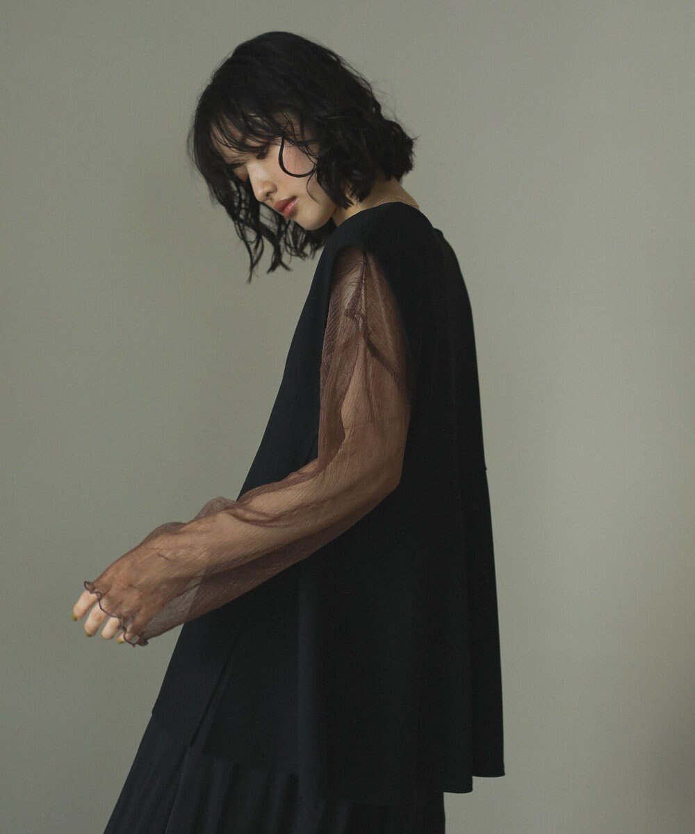 Green Parks リップルフレアベスト 