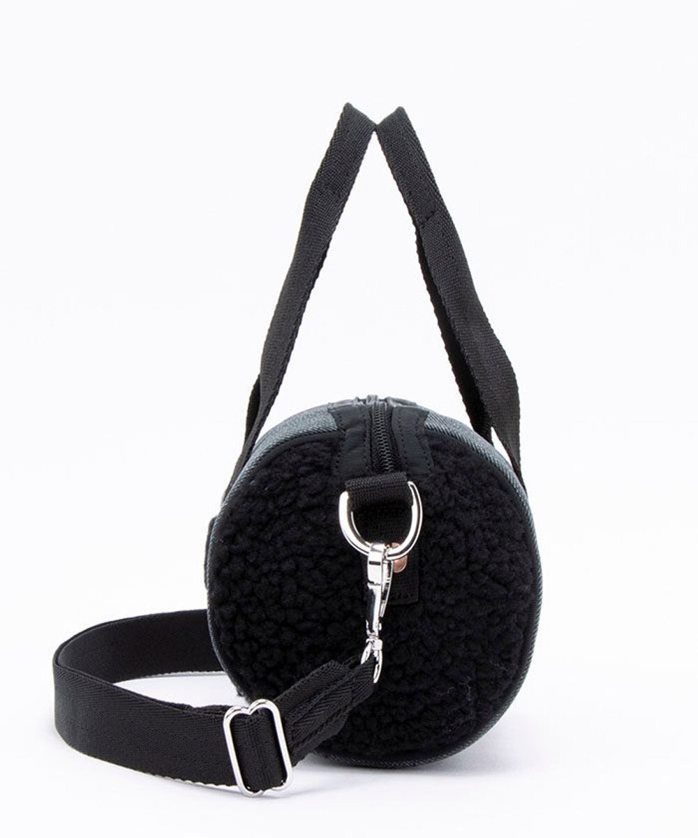 LeSportsac DENIM ROLL BAG/ブラックデニム/ブラックシェルパ 