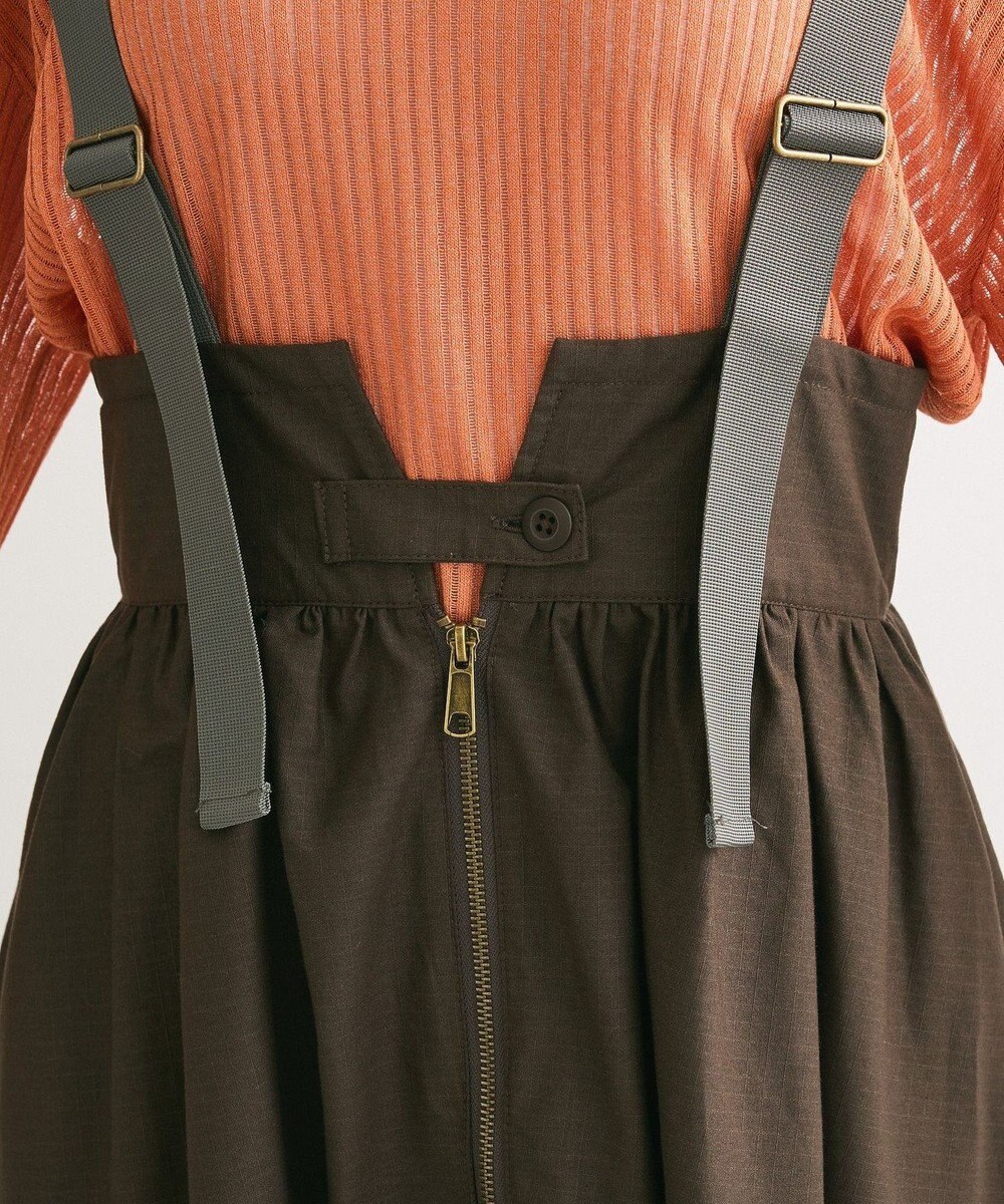 Green Parks ・ＤＯＵＢＬＥ　ＦＬＡＧＳサスペンダーミリタリースカート 