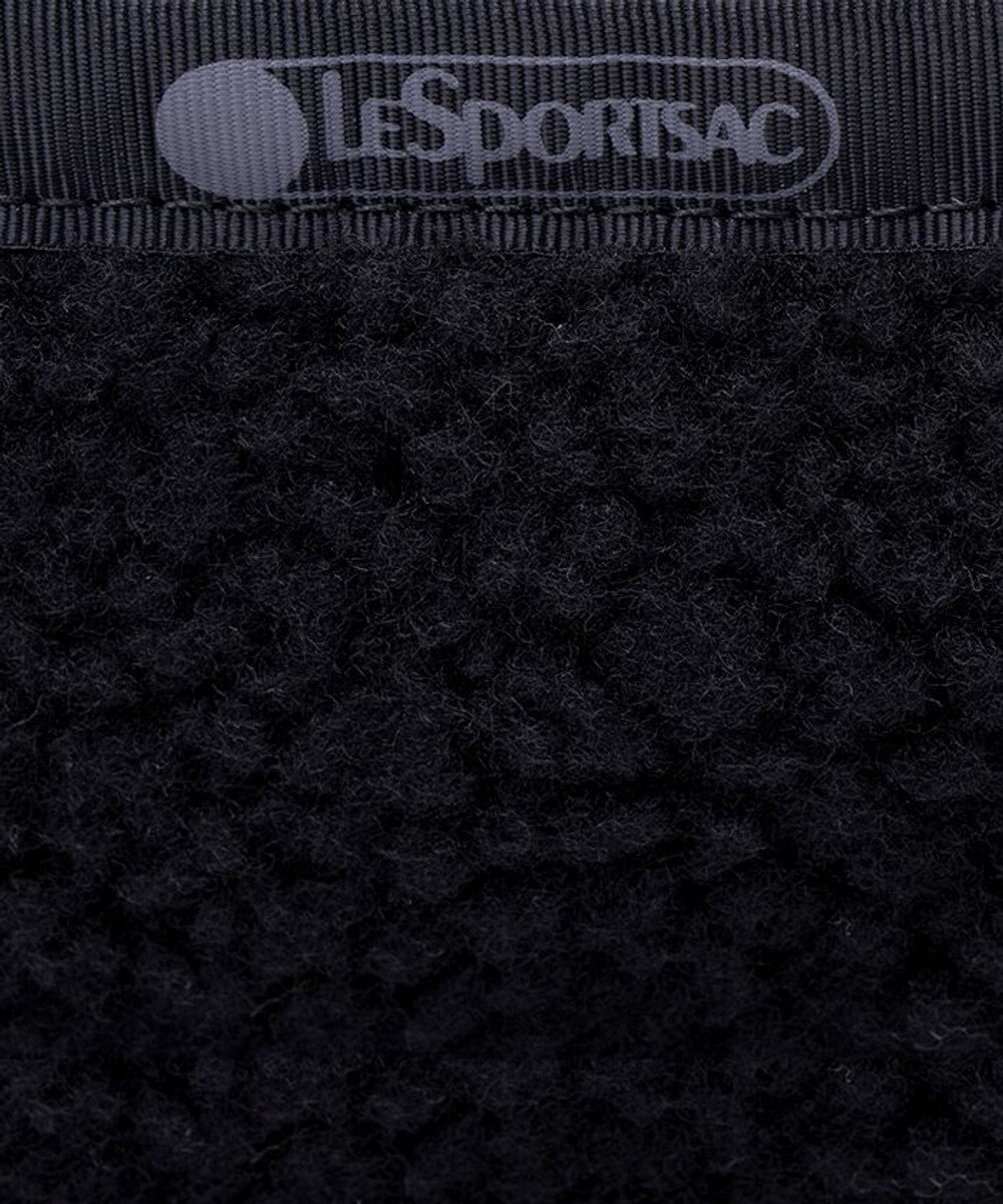 LeSportsac DENIM ROLL BAG/ブラックデニム/ブラックシェルパ 