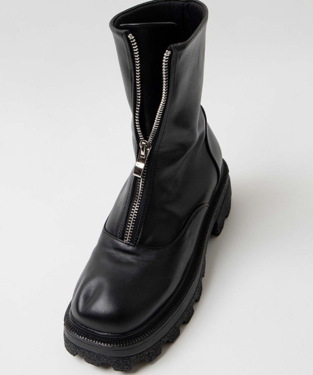 WEGO フロントZIPショートブーツ 