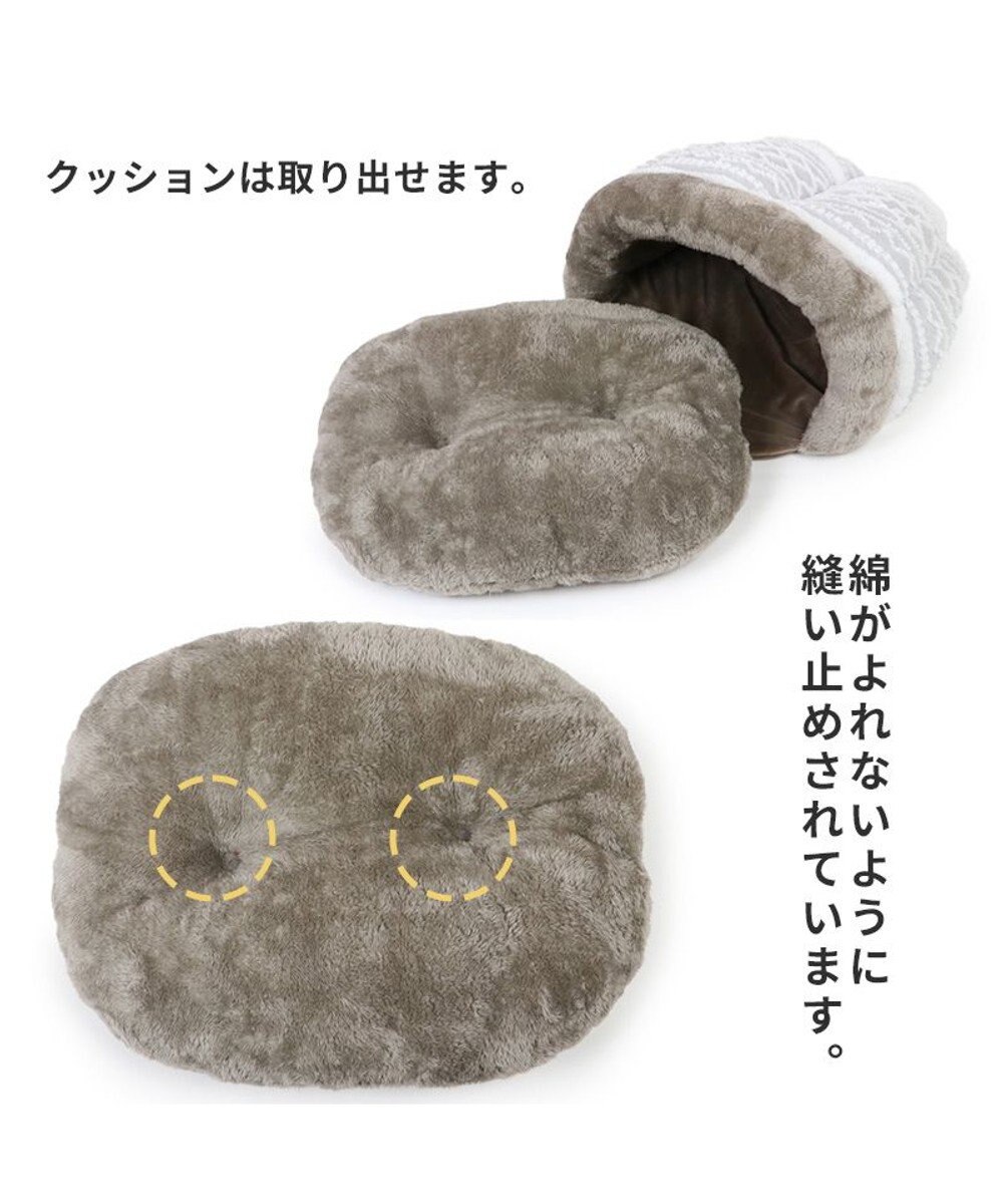 モモンガハウス(犬・ハウス柄)  ボア茶  1850円 モモンガハウス(犬・ハウス柄) ボア茶 1850円